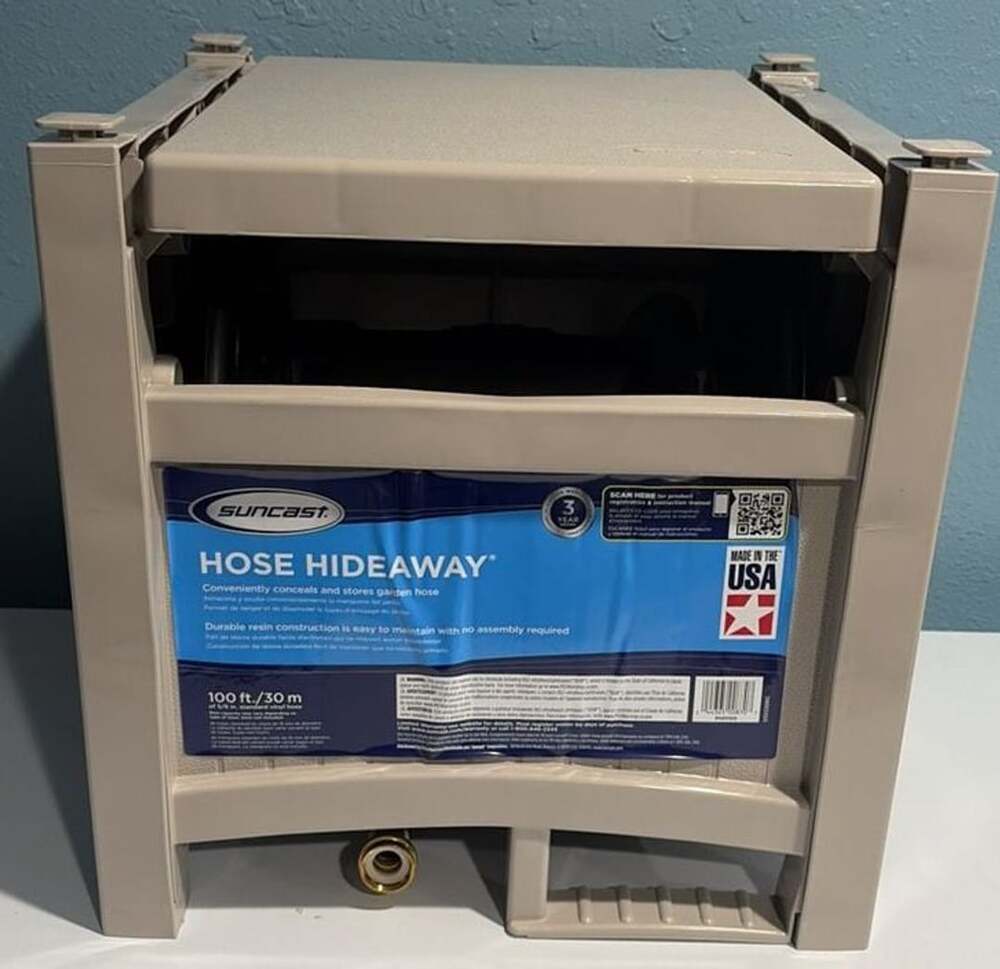 Suncast CPLPHH100D Hideaway 100' Resin Garden Hose Reel